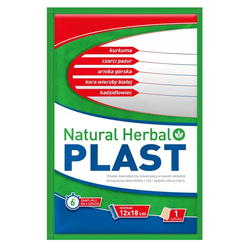 Natural Herbal Plast plaster 12 x 18 cm, 1 szt.
