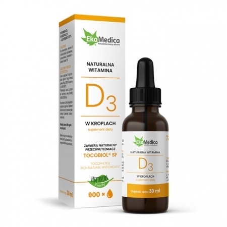 Naturalna Witamina D3 krople 30 ml