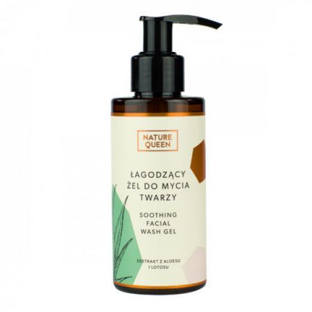 NATURE QUEEN Łagodzący żel do mycia twarzy 150 ml