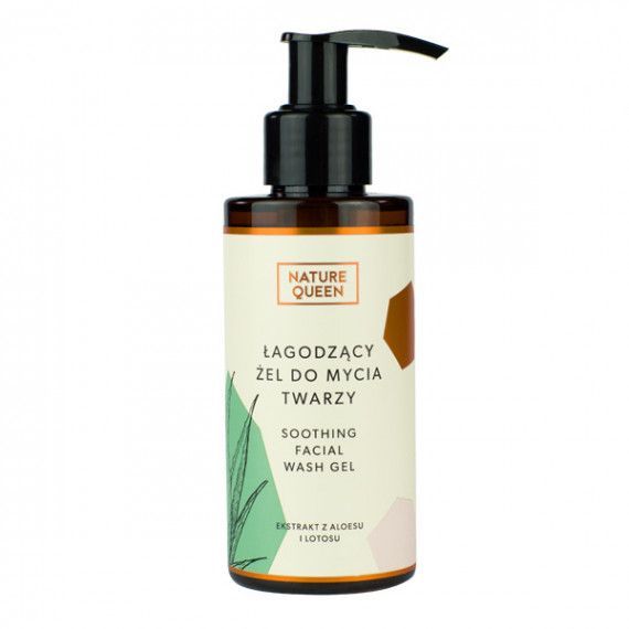 Nature Queen łagodzący żel do mycia twarzy, 150 ml
