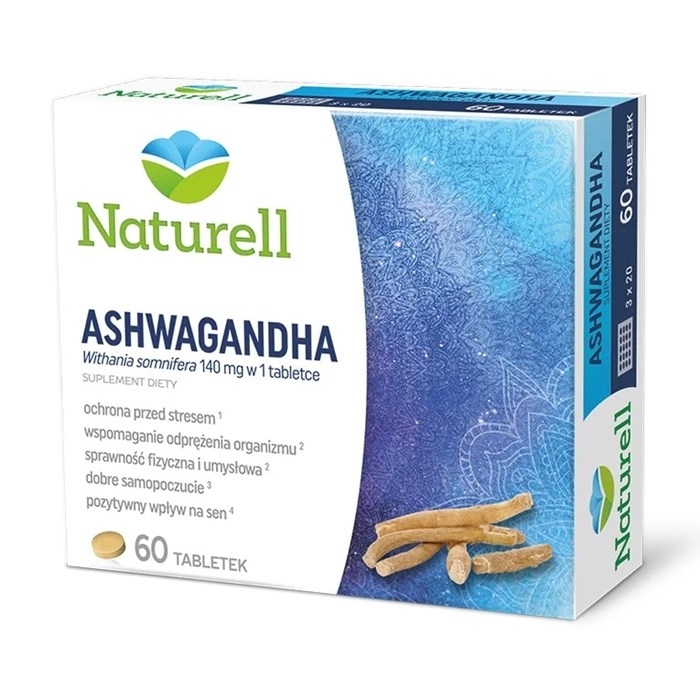 Naturell Ashwagandha żeń-szeń indyjski tabletki, 60 szt.