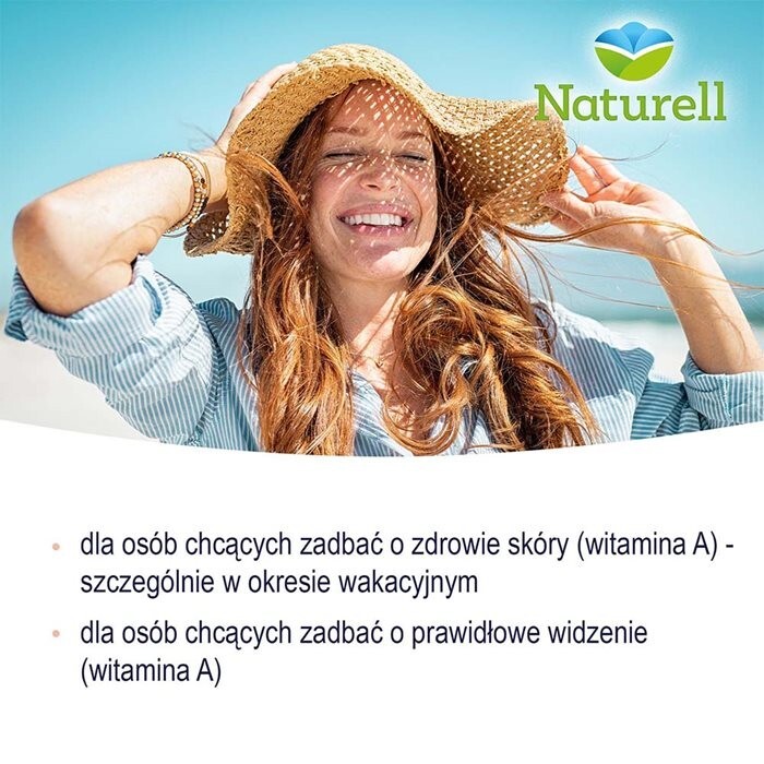 Naturell Beta-karoten + E tabletki, 60 szt.