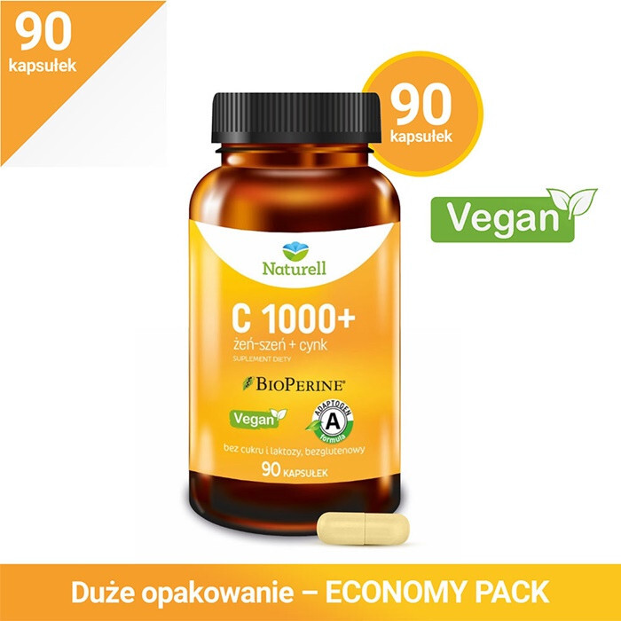 Naturell C 1000+ kapsułki na odporność, 90 szt.