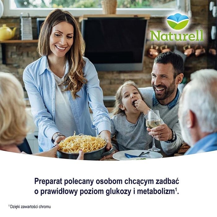 Naturell Chrom Organiczny + B3 tabletki do żucia, 60 szt.