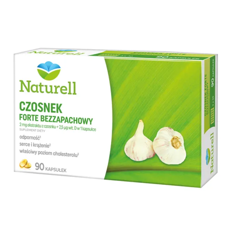 Naturell Czosnek Forte Bezzapachowy Kapsułki, 90 szt.