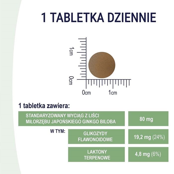 Naturell Ginkgo Intensive tabletki, 60 szt.