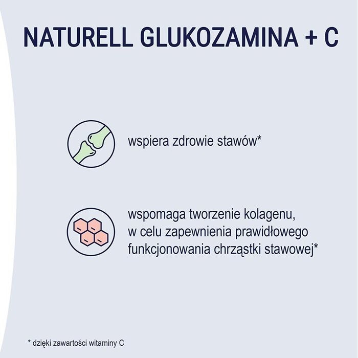 Naturell Glukozamina + C 100 tabletek