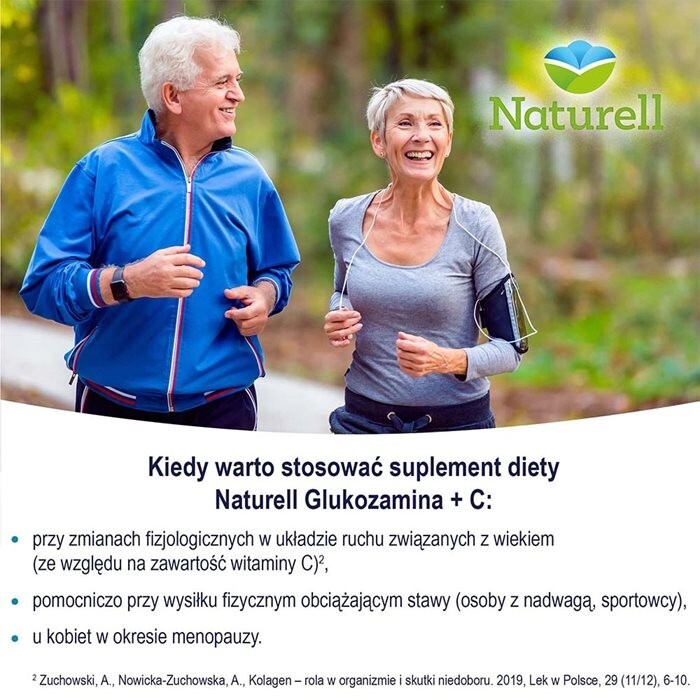 Naturell Glukozamina + C 100 tabletek