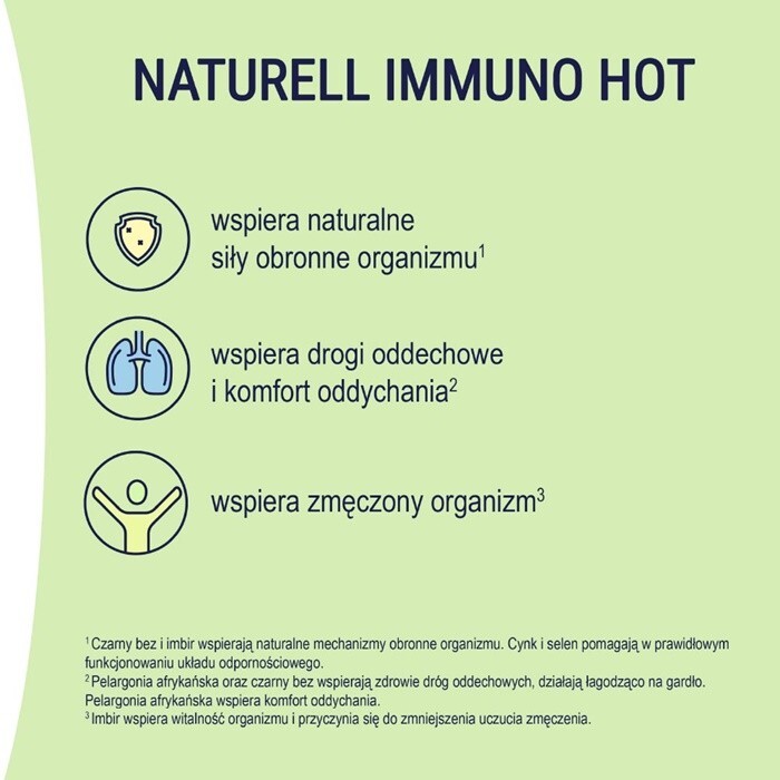 NATURELL Immuno Hot 10 saszetek z proszkiem do sporządzenia roztworu