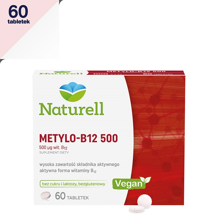Naturell Metylo-B12 500 mcg tabletki, 60 szt.