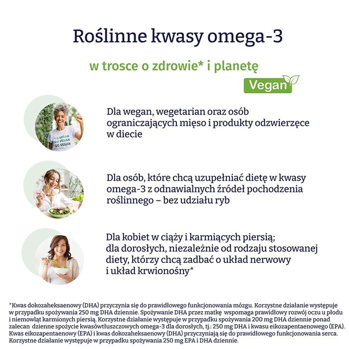 NATURELL Omega-3 z alg 90 kapsułek