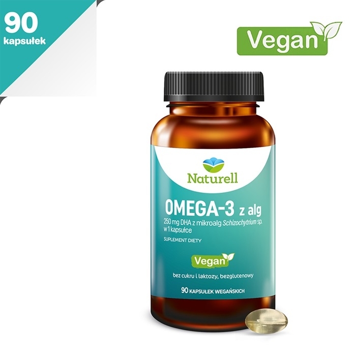 NATURELL Omega-3 z alg 90 kapsułek