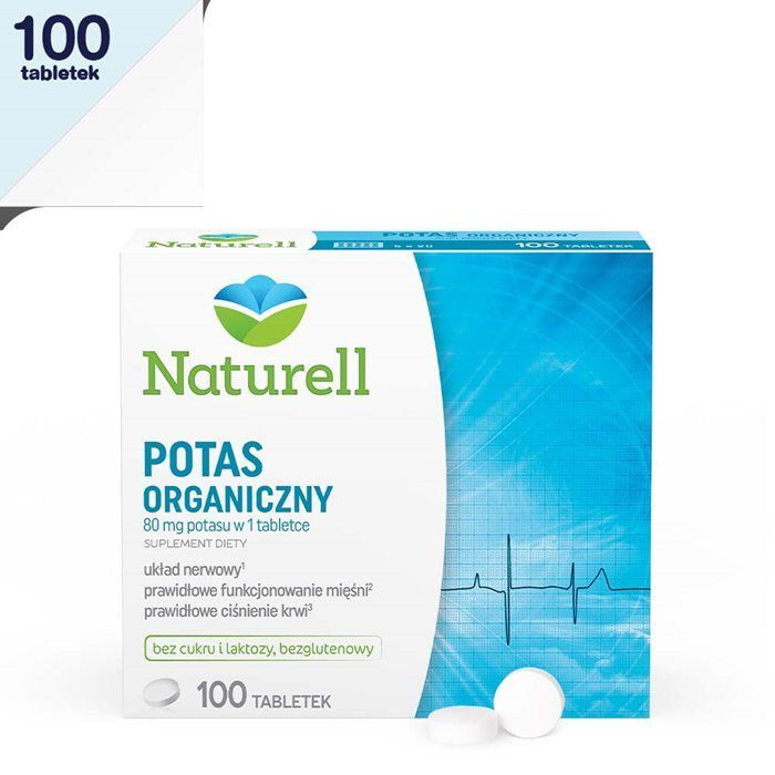 Naturell Potas organiczny tabletki, 100 szt.