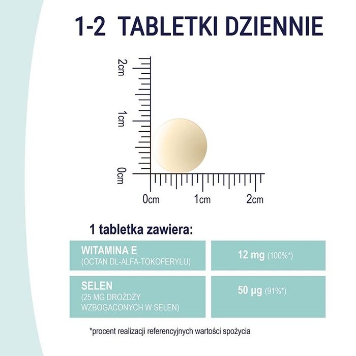 Naturell Selen Organiczny + E tabletki do rozgryzania i żucia, 60 szt.