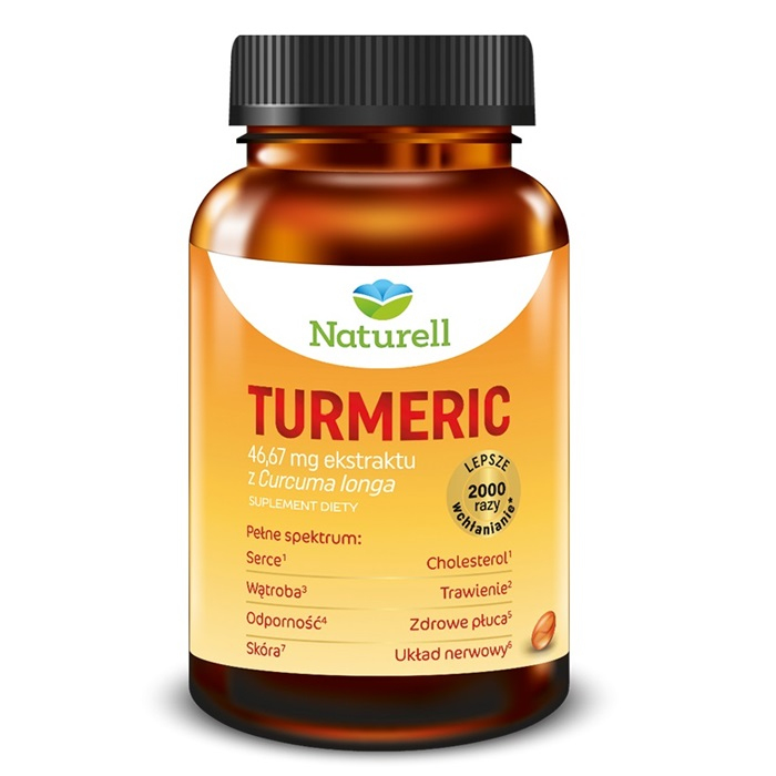 Naturell Turmeric kapsułki na trawienie, 60 szt.