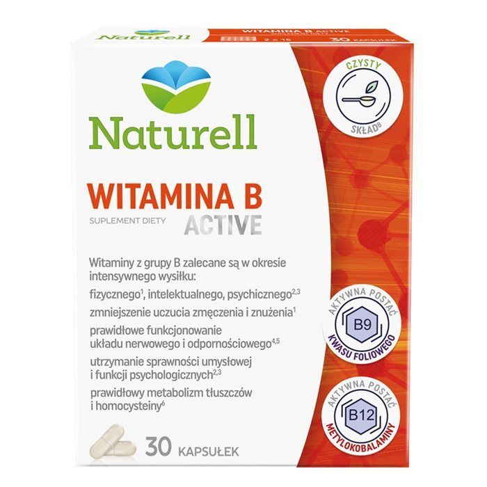 NATURELL Witamina B Active 30 kapsułek
