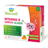 Naturell Witamina B Complex Uczeń tabletki do rozgryzania i żucia o smaku mango, 60 szt.