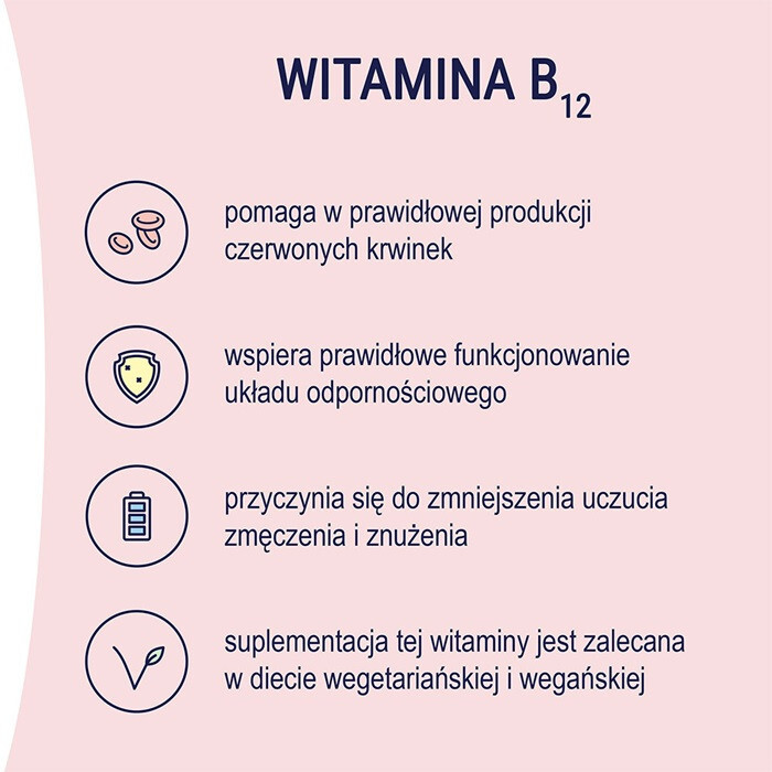Naturell Witamina B12 Forte tabletki do rozgryzania i żucia, 60 szt.