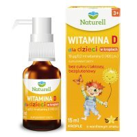 Naturell Witamina D dla dzieci w kroplach, 15 ml