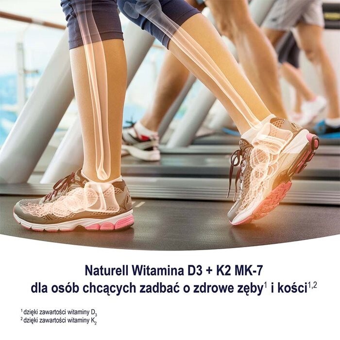 Naturell Witamina D3+K2 MK-7 60 tabletek do rozgryzania i żucia