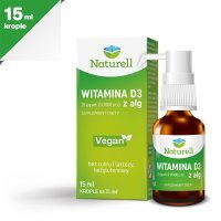 NATURELL Witamina D3 z alg krople 15 ml