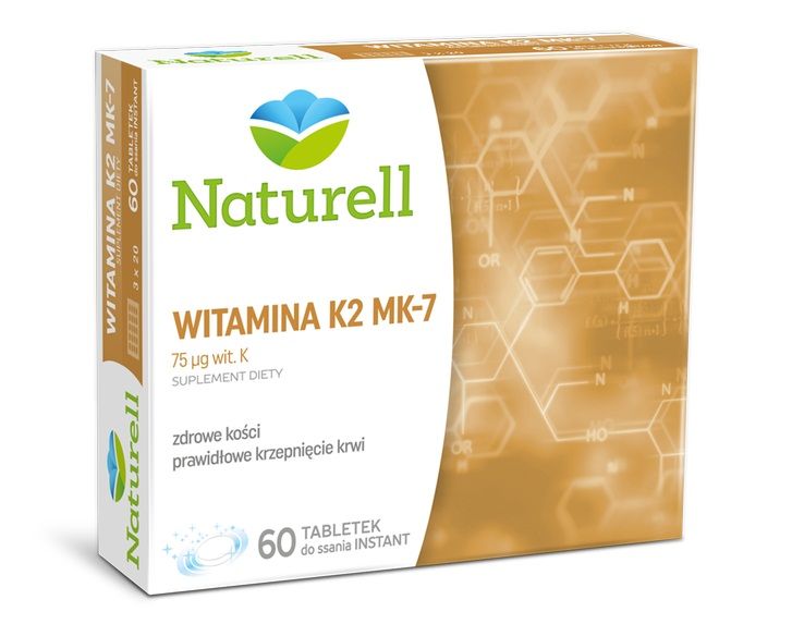 Naturell Witamina K2 MK7 tabletki do ssania, 60 szt.