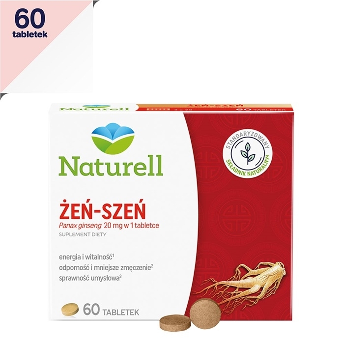 Naturell Żeń-szeń 100 mg tabletki, 60 szt.