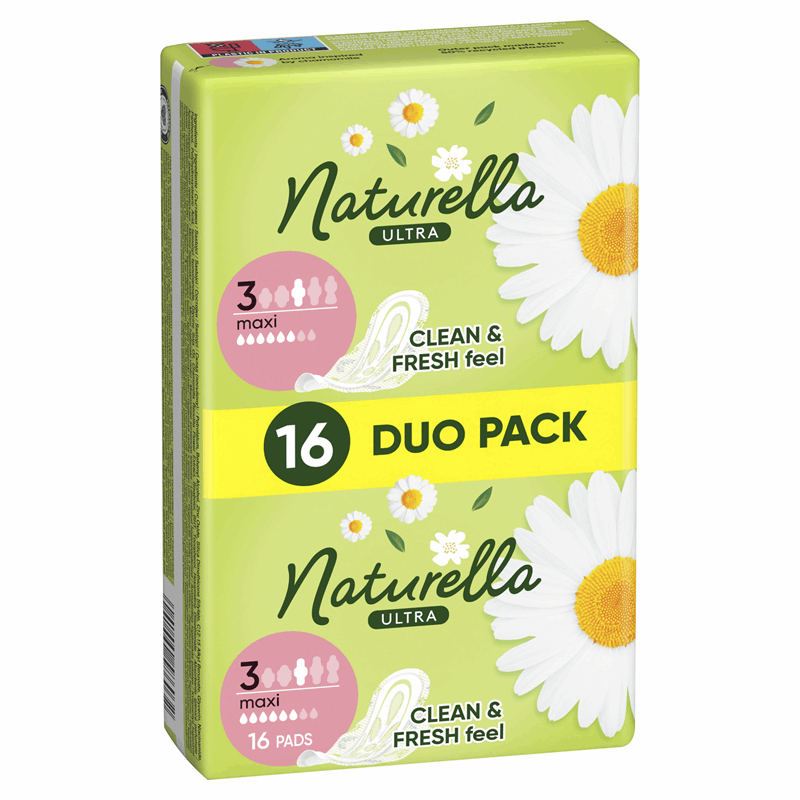 Naturella Ultra Maxi podpaski ze skrzydełkami, 16 szt.