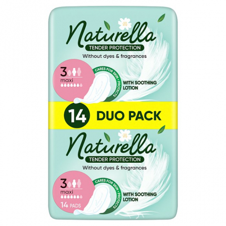 Naturella Ultra Tender Protection podpaski ze skrzydełkami Maxi duopak, 14 szt.