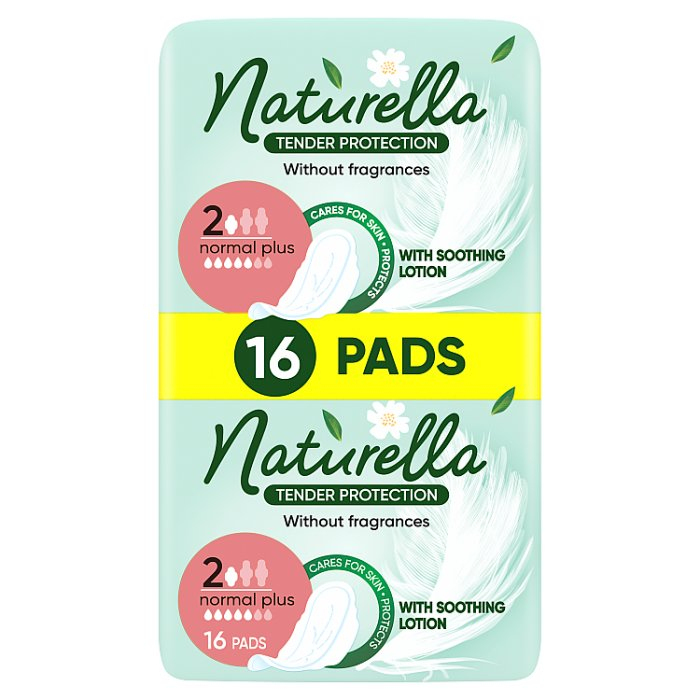 Naturella Ultra Tender Protection podpaski ze skrzydełkami Normal Plus, 16 szt.