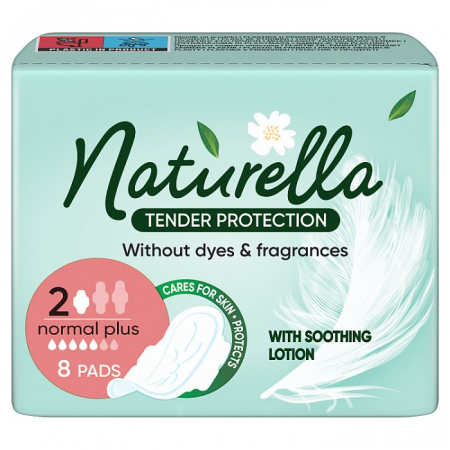 Naturella Ultra Tender Protection podpaski ze skrzydełkami Normal Plus, 8 szt.