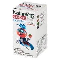 Natursept Med Gardło bez cukru (smak truskawkowy) 6 lizaków