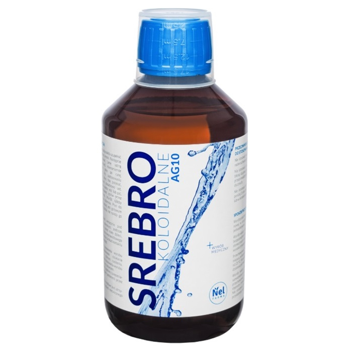 Nelfarma Srebro koloidalne Ag płyn, 300 ml