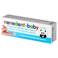 Nenedent Baby pasta do zębów dla dzieci, 20 ml + szczoteczka silikonowa gratis