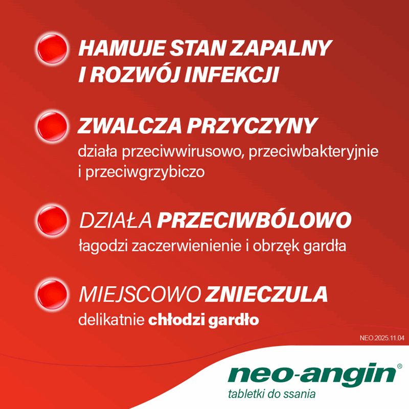 Neo-angin tabletki do ssania, 24 szt.