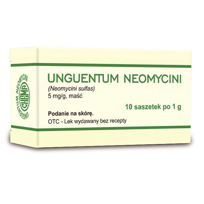 Neomycinum maść 10 sasz. po 1 g