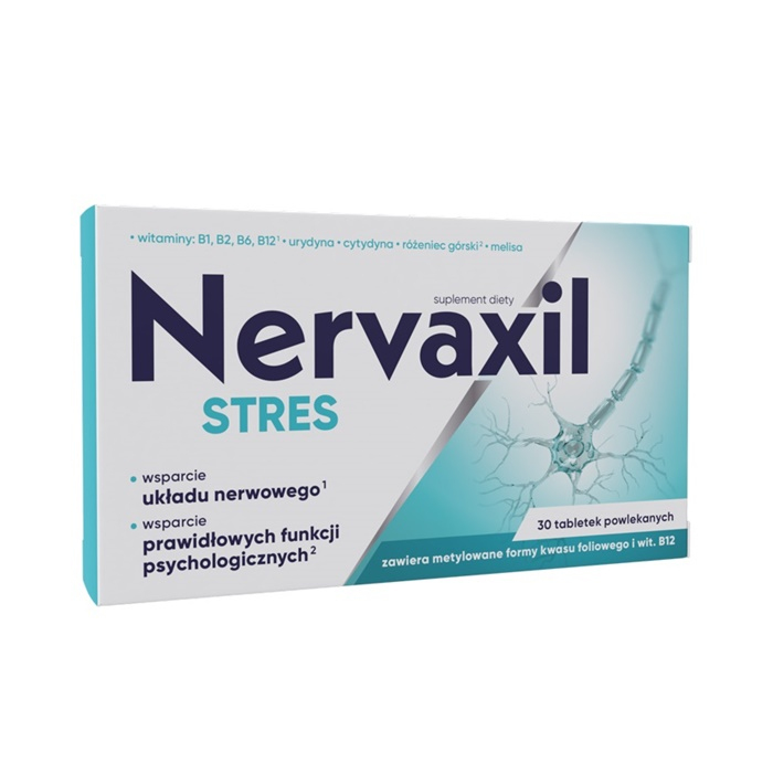 Nervaxil Stres tabletki na wsparcie układu nerwowego i stres, 30 szt.