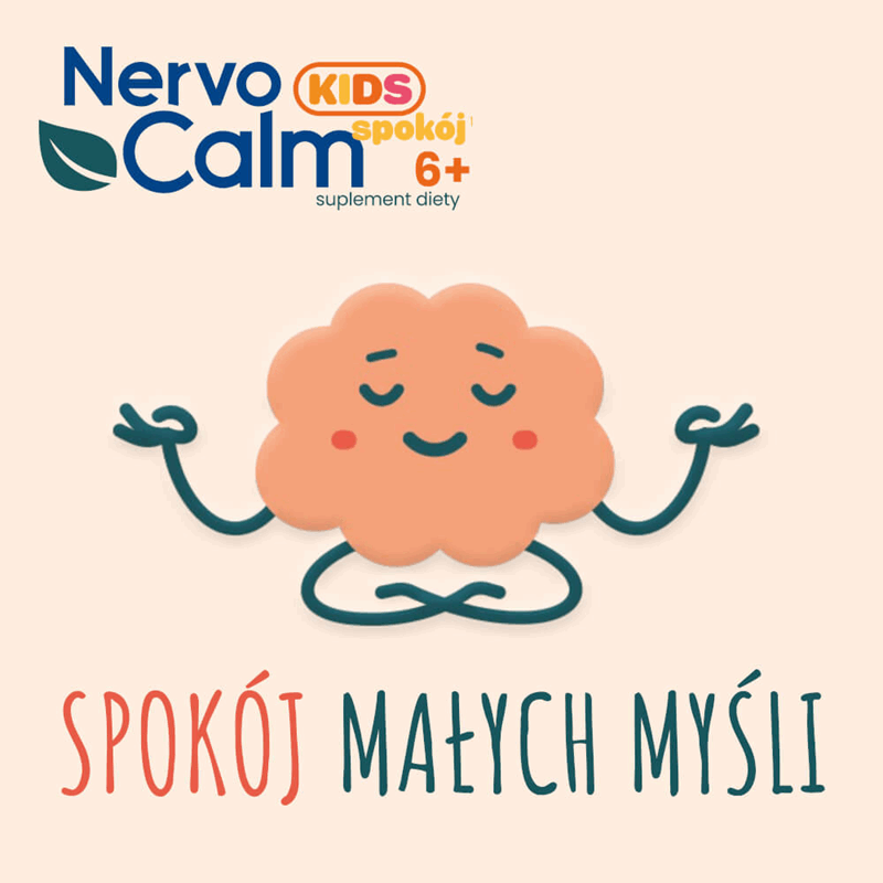 NervoCalm Kids Spokój żelki o smaku malinowym dla dzieci 6+, 30 szt.