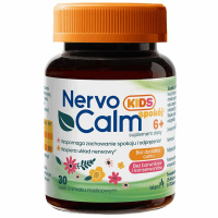 NervoCalm Kids Spokój żelki o smaku malinowym dla dzieci 6+, 30 szt.