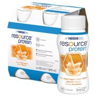 Nestle Resource Protein o smaku morelowym, 4 x 200 ml