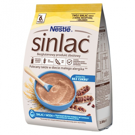 Nestle Sinlac produkt zbożowy bezglutenowy dla niemowląt, 300 g