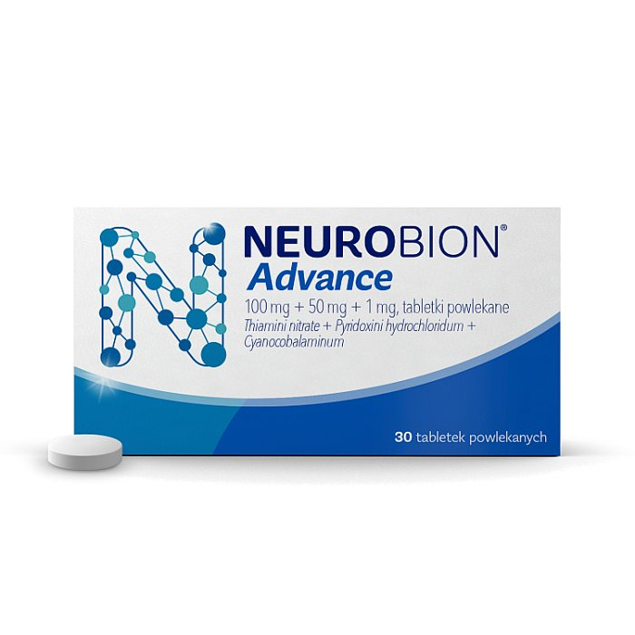 Neurobion Advance tabletki powlekane z witaminą B1, B6 i B12, 30 szt.