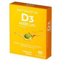 Nexon Pharma Witamina D3 4000 j.m. kapsułki, 60 szt.