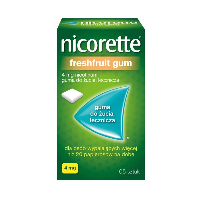 Nicorette FreshFruit Gum 4 mg 105 szt.