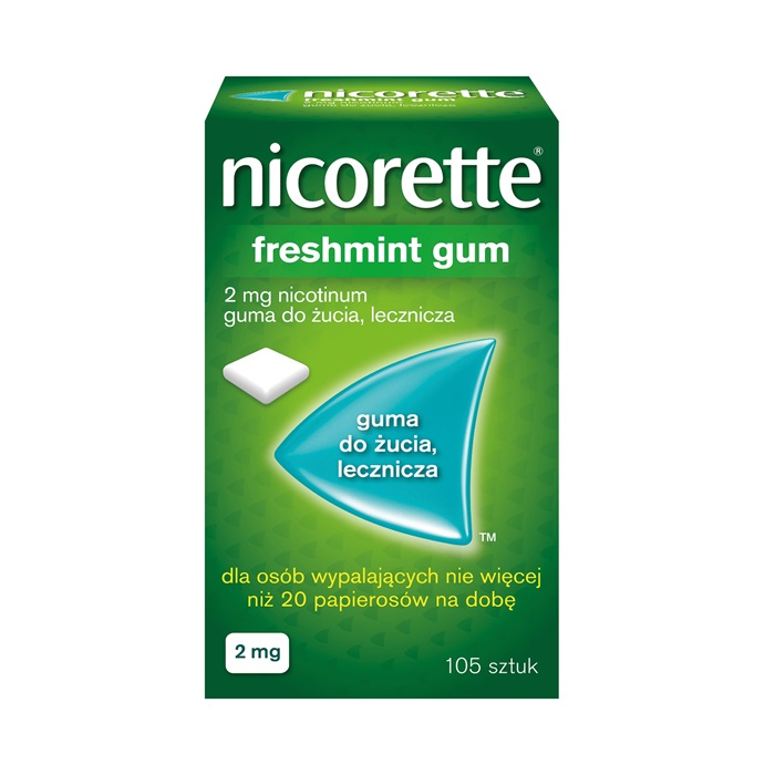 Nicorette Freshmint Gum 2 mg 105 szt.