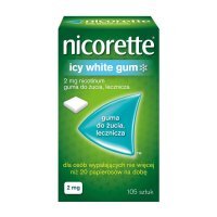 Nicorette Icy White bez cukru 2 mg 105 szt.