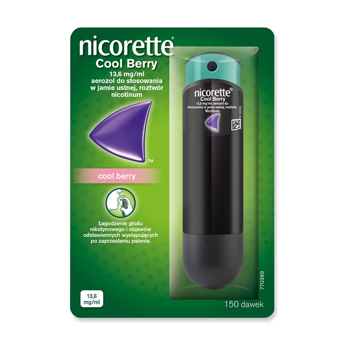 Nicorette Spray 1mg/dawkę (Cool Berry) 150 dawek