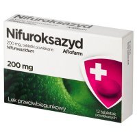 Nifuroksazyd Aflofarm 200 mg 12 tabletek powlekanych