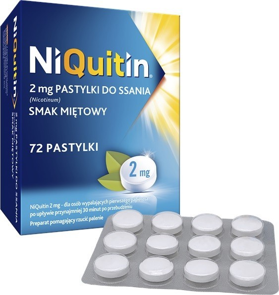Niquitin 2 mg 72 pastylek do ssania