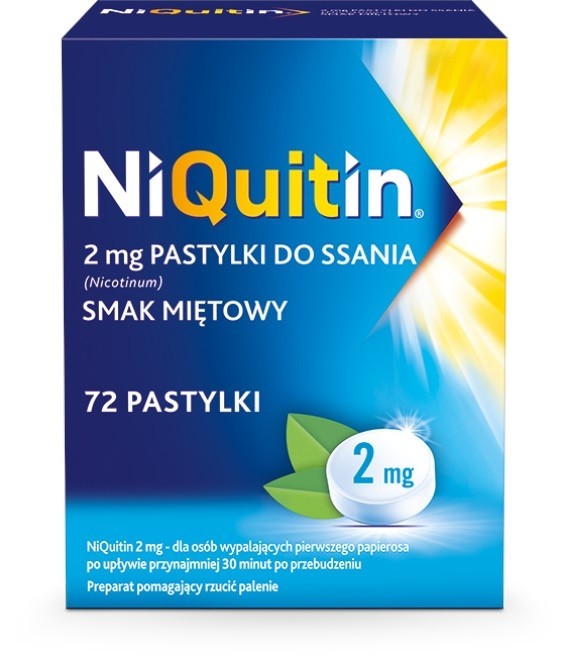 Niquitin 2 mg 72 pastylek do ssania